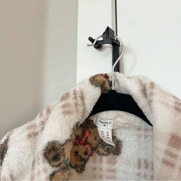 Plaid Teddy Bear Robe - Picture 2 of 5